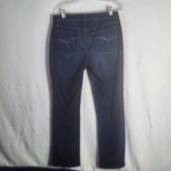 Lee Riders Darkest Wash Midrise Straight Leg Cotton Poly Span Jeans Size 8P - Picture 10 of 16